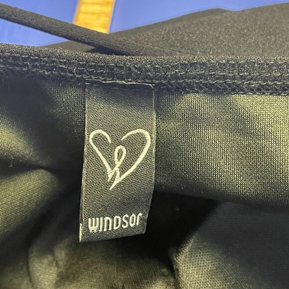 Vintage 90s Vampy Slip Dress Small 3D Floral Gothic Rose Bodycon Party Cocktail - Picture 9 of 11